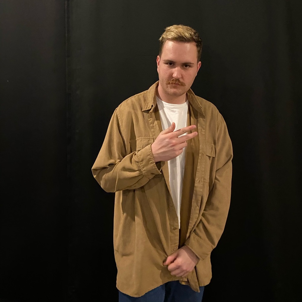 Vintage King Size Brand Suede Based Shirt